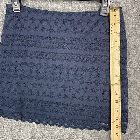 Abercrombie Fitch Skirt Womens 4 Blue Short Mini Straight Pencil Casual Party - Picture 9 of 11